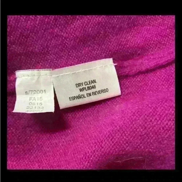 Charter Club Luxury 100% Cashmere V-Neck Sweater Pink Size M - Picture 4 of 4